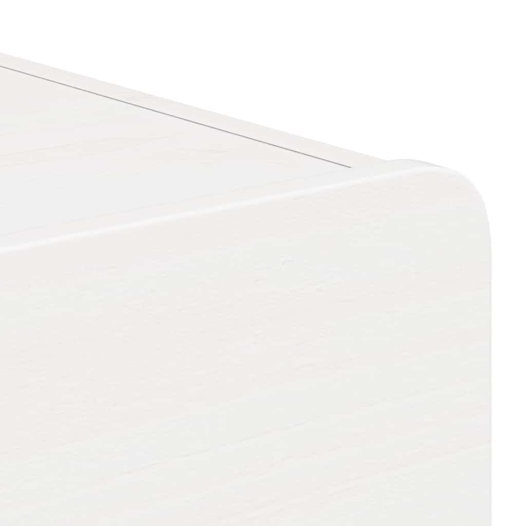 Bedside Table 2 pcs White 39 x 34 x 16.5 cm Solid pine wood