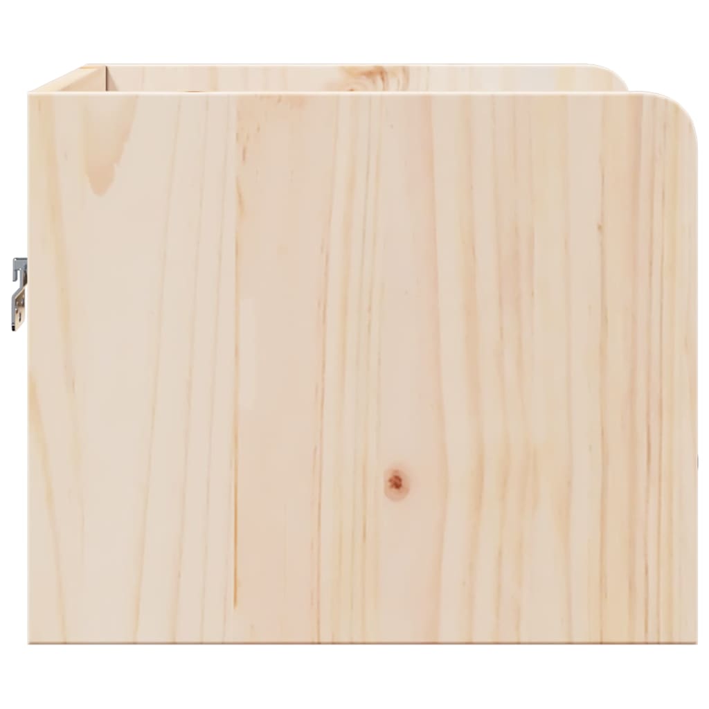 Bedside Table Brown 38 x 36 x 29.5 cm Solid pine wood