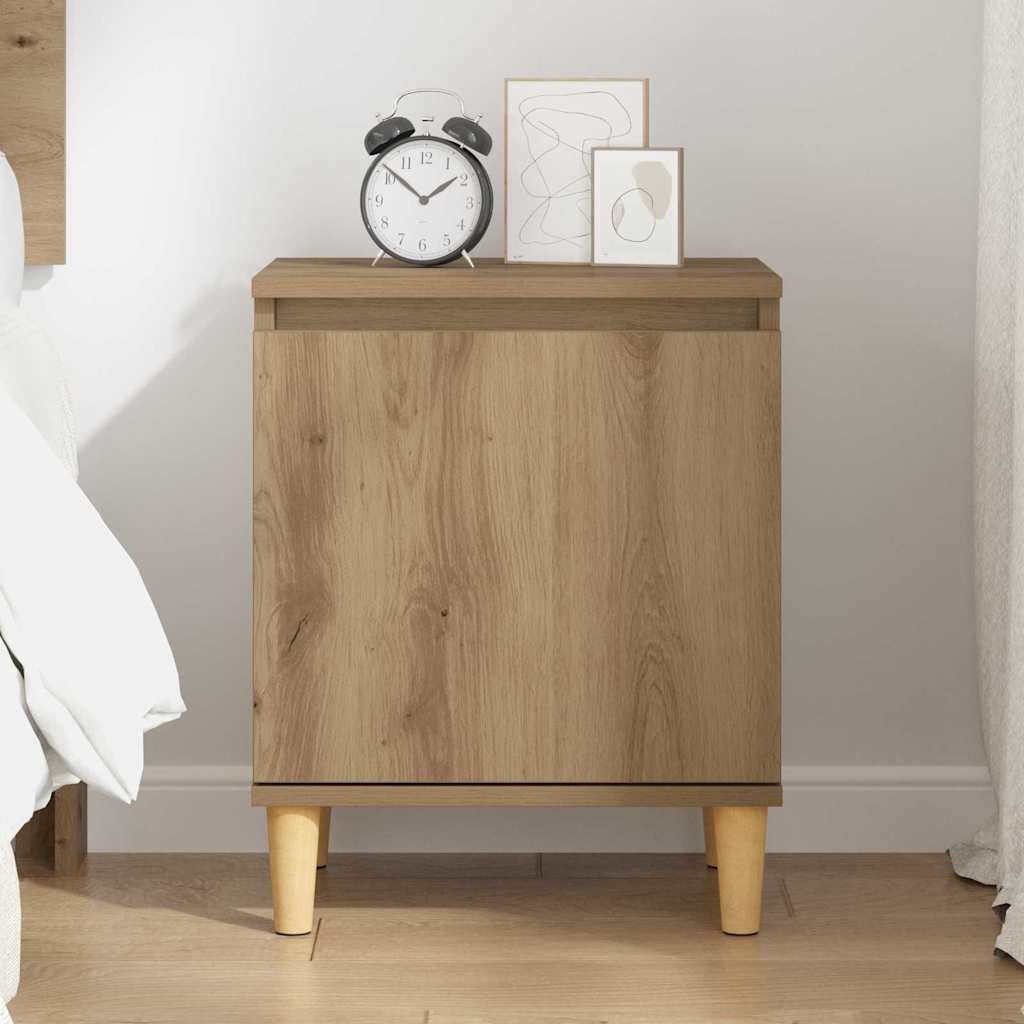 Bedside Cabinet Artisan oak 40 x 30 x 50 cm Engineered wood