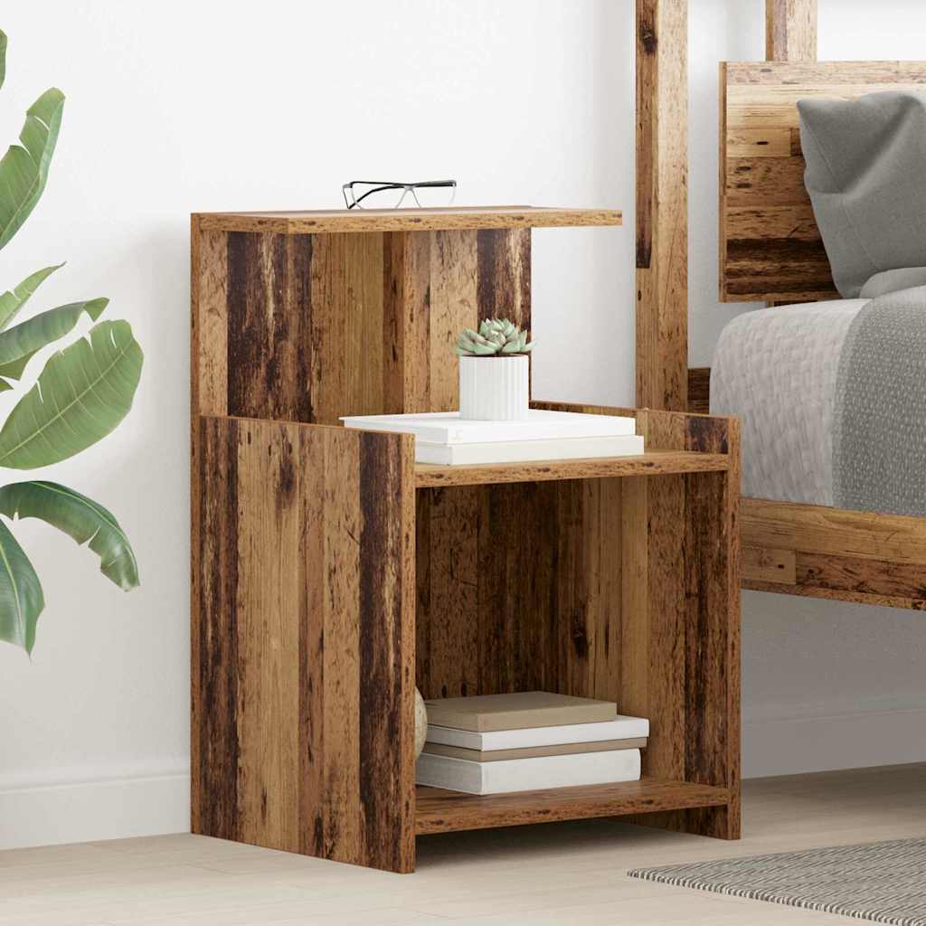 Bedside Cabinet 2 pcs Old wood 40 x 35 x 60 cm Engineered wood
