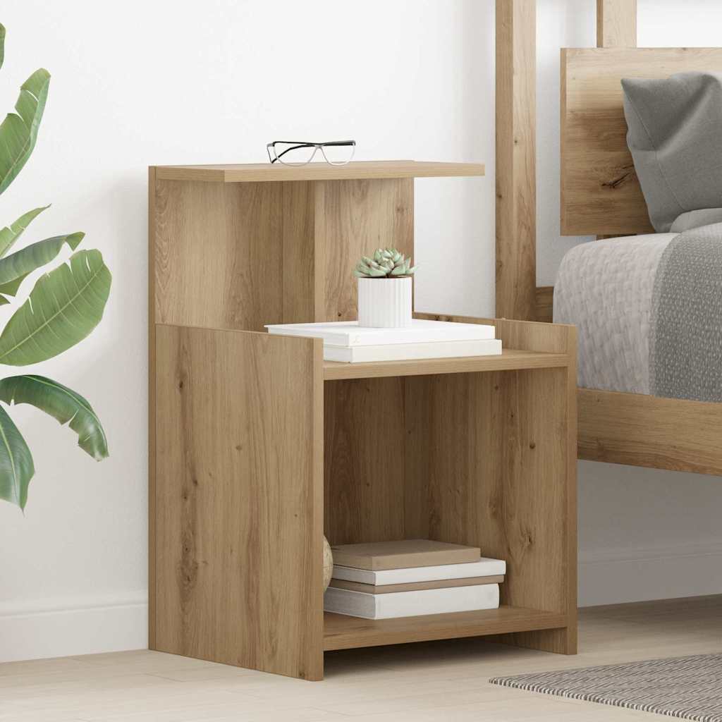 Bedside Cabinet 2 pcs Artisan oak 40 x 35 x 60 cm