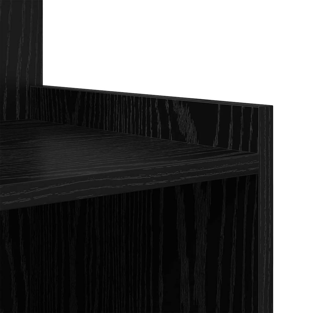 Bedside Cabinet 2 pcs Black oak 40 x 35 x 60 cm Engineered wood