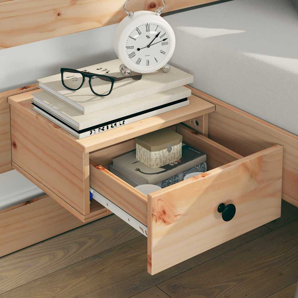 Bed Frame with Drawer Brown 140 x 190 cm