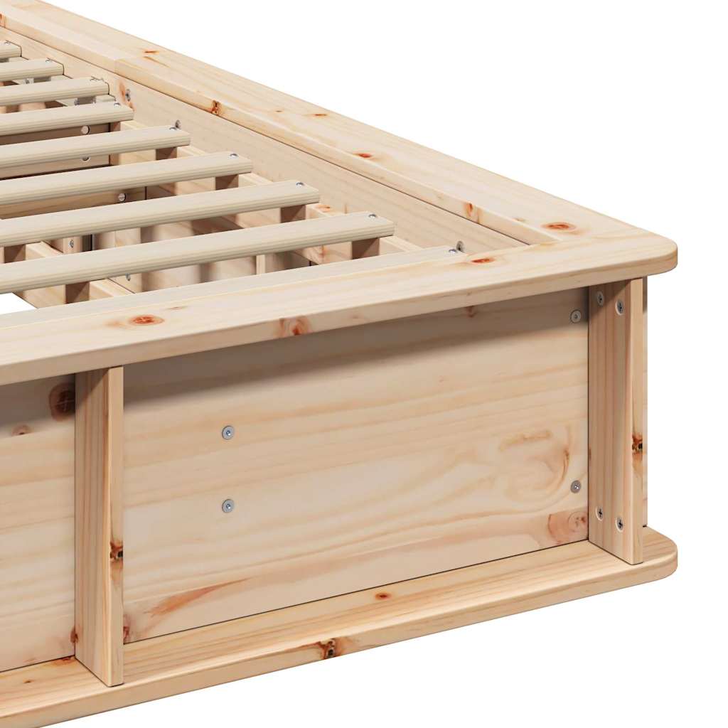 Bed Frame Solid Pine Wood 180 x 200 cm Solid Pine Wood