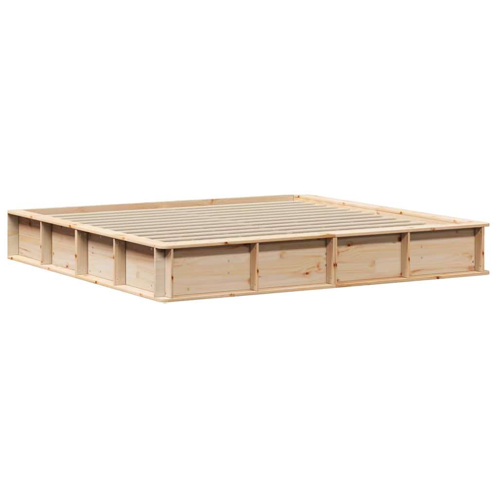 Bed Frame Solid Pine Wood 180 x 200 cm Solid Pine Wood