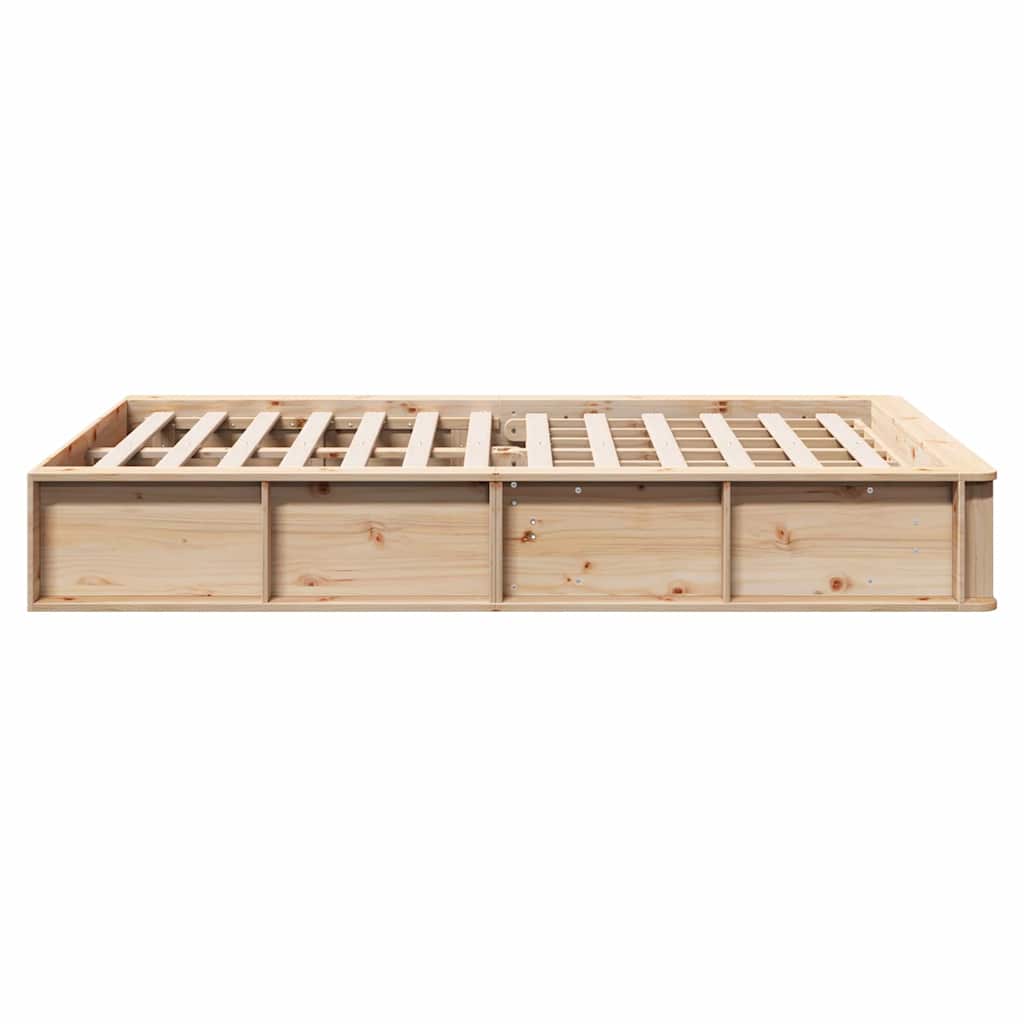 Bed Frame Solid Pine Wood 120 x 200 cm Solid Pine Wood