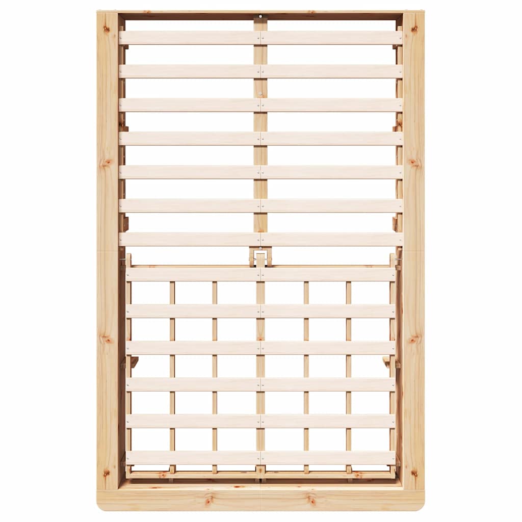 Bed Frame Solid Pine Wood 120 x 200 cm Solid Pine Wood