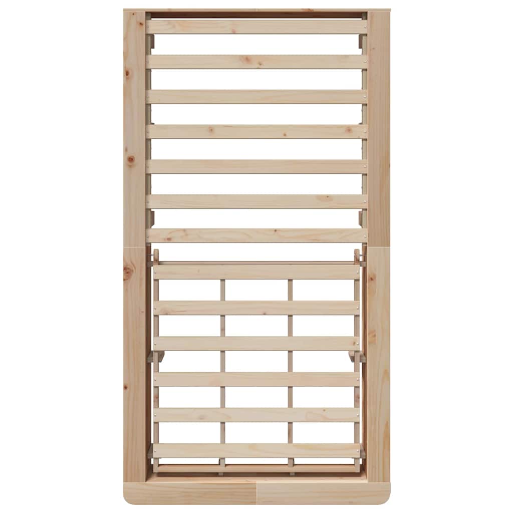 Bed Frame Solid Pine Wood 90 x 190 cm Solid Pine Wood