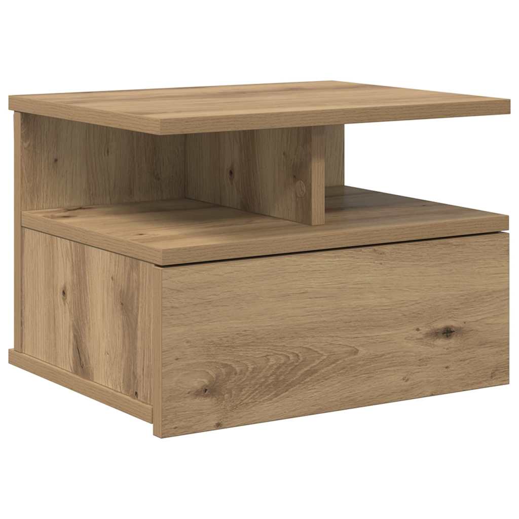 Floating Nightstand Artisan oak 40 x 31 x 27 cm Engineered wood