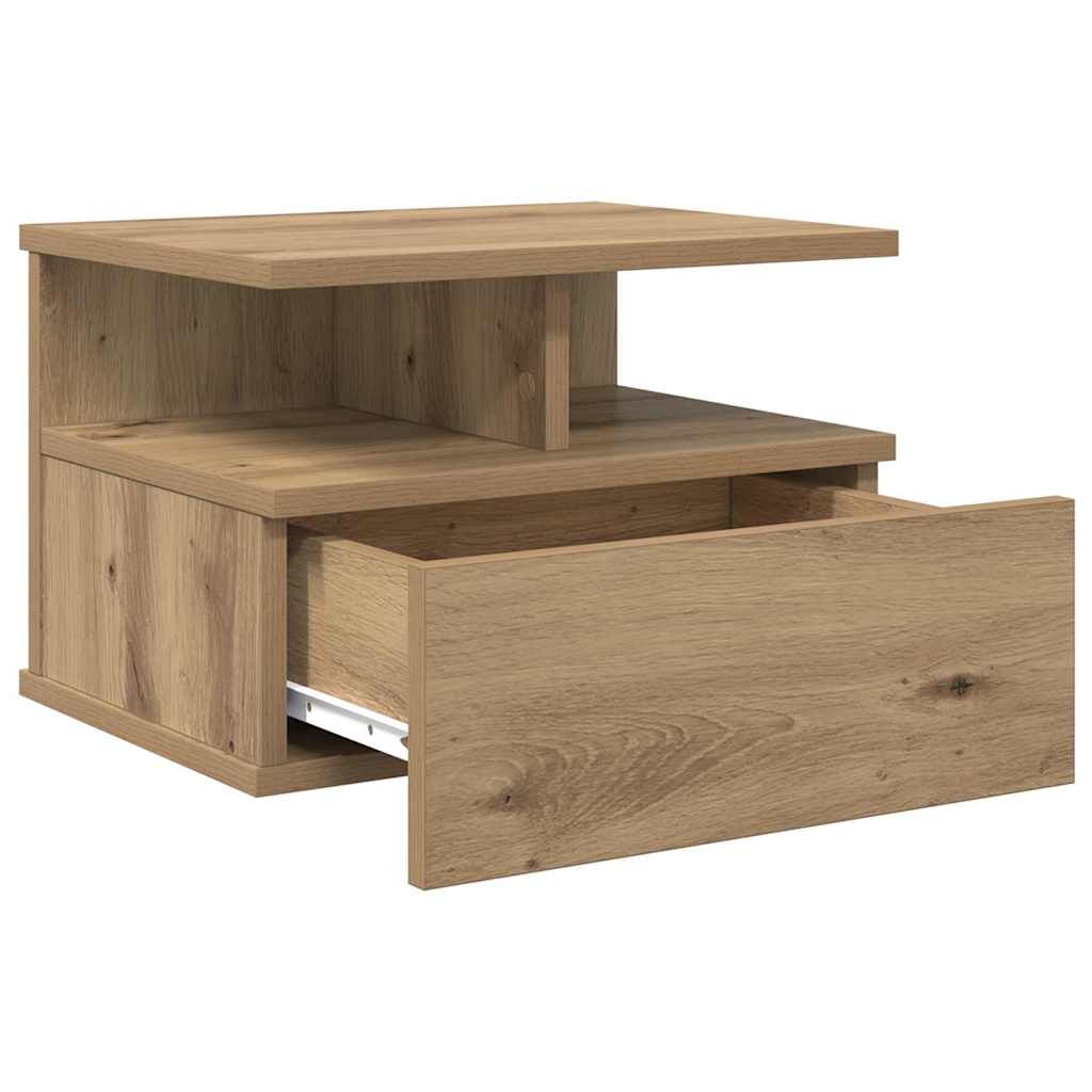 Floating Nightstand Artisan oak 40 x 31 x 27 cm Engineered wood