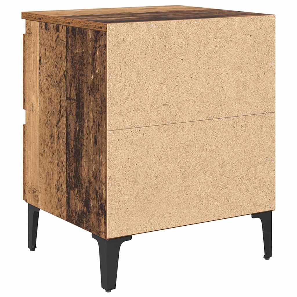 Bedside Cabinet 2 pcs Old wood 40 x 35 x 50 cm Engineered wood