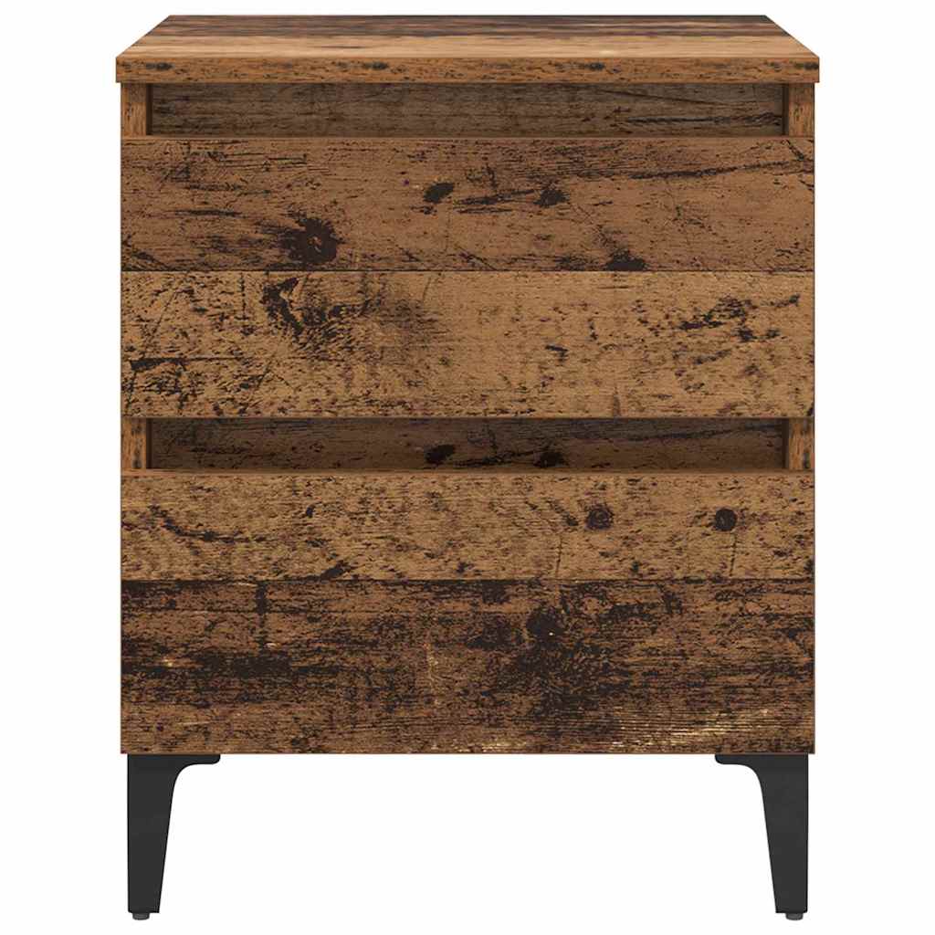 Bedside Cabinet 2 pcs Old wood 40 x 35 x 50 cm Engineered wood