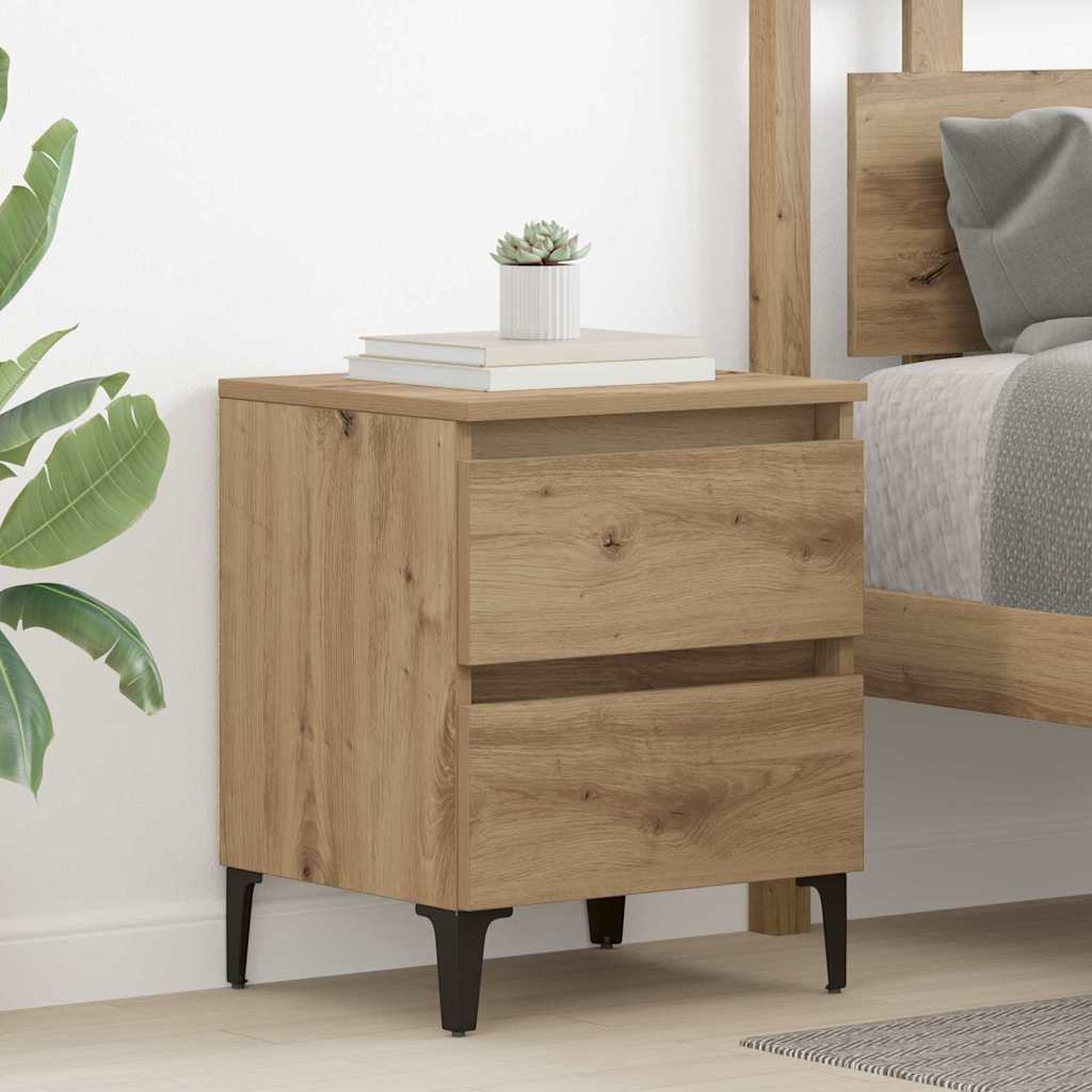 Bedside Cabinet Artisan oak 40 x 35 x 50 cm Engineered wood