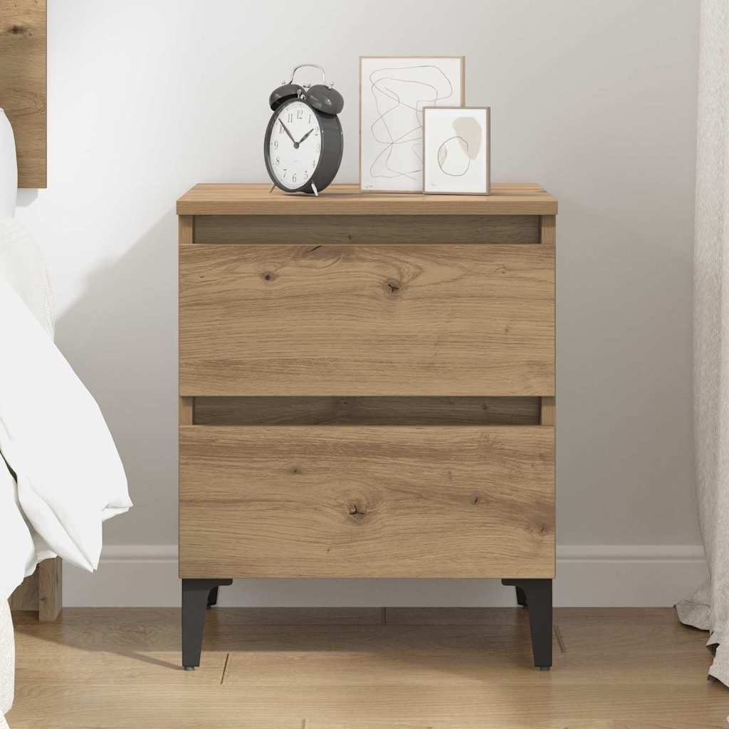 Bedside Cabinet Artisan oak 40 x 35 x 50 cm Engineered wood
