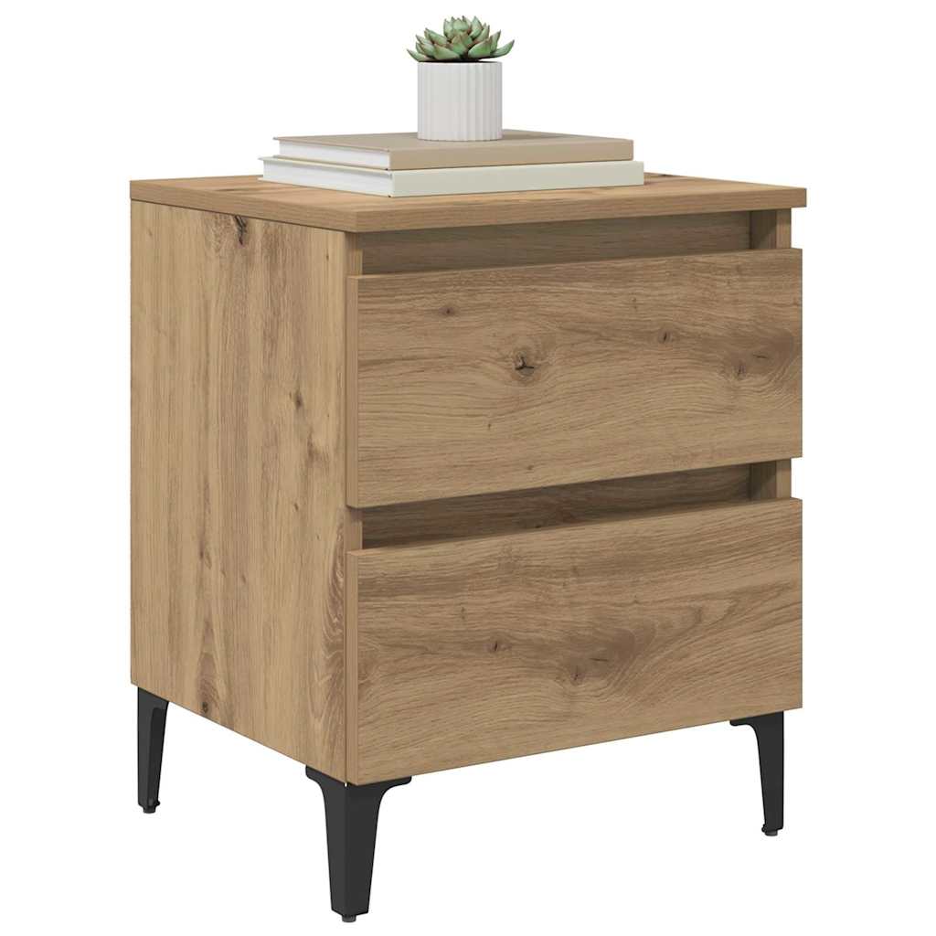 Bedside Cabinet Artisan oak 40 x 35 x 50 cm Engineered wood