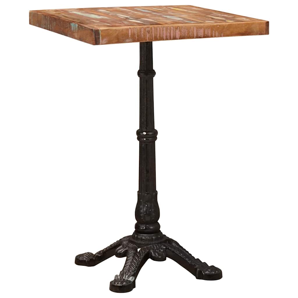Bistro Table Brown 50 x 50 x 76 cm Solid reclaimed wood
