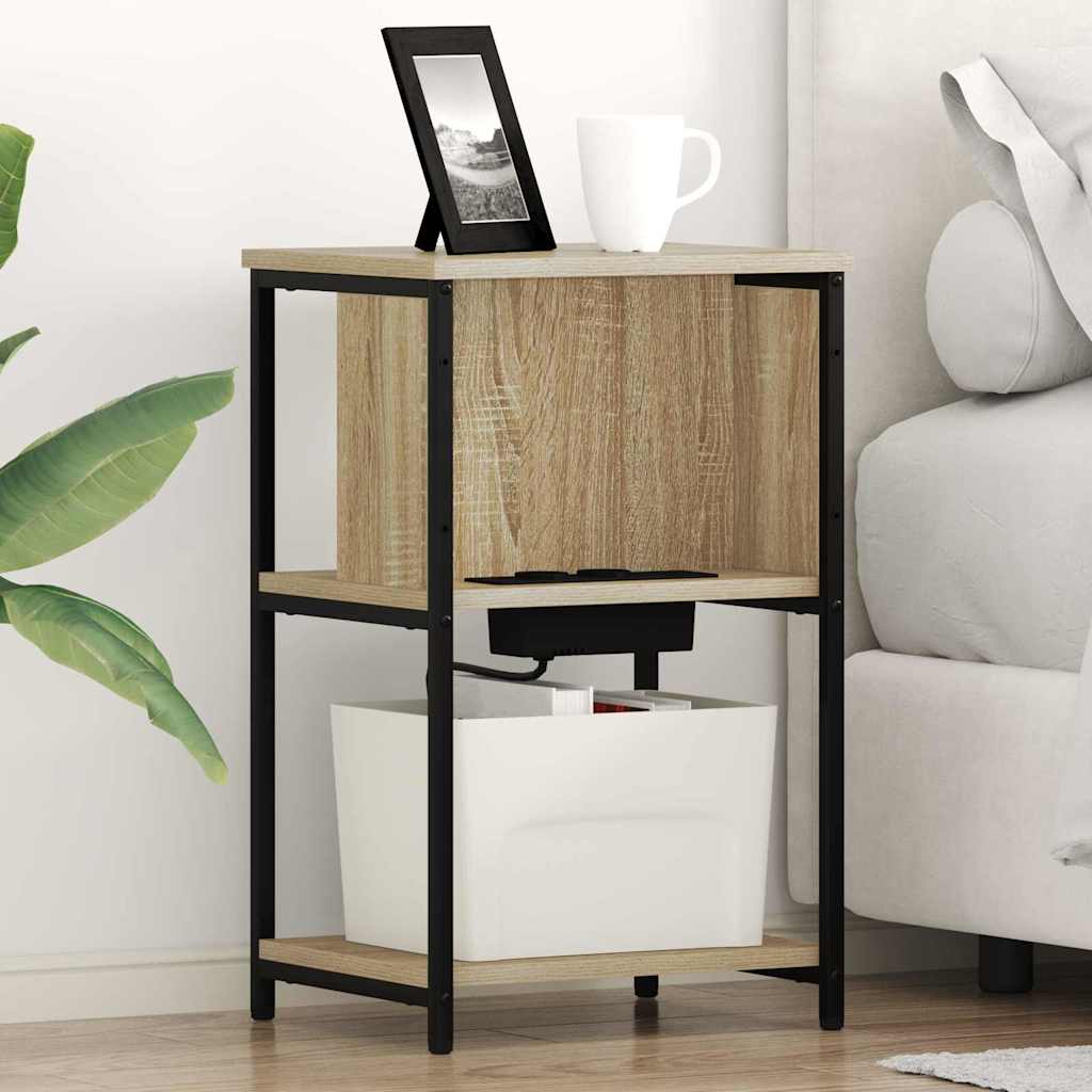 Bedside Cabinet 2 pcs Sonoma oak 38 x 31 x 61 cm
