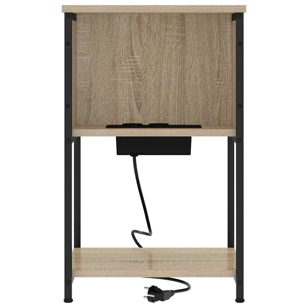 Bedside Cabinet 2 pcs Sonoma oak 38 x 31 x 61 cm