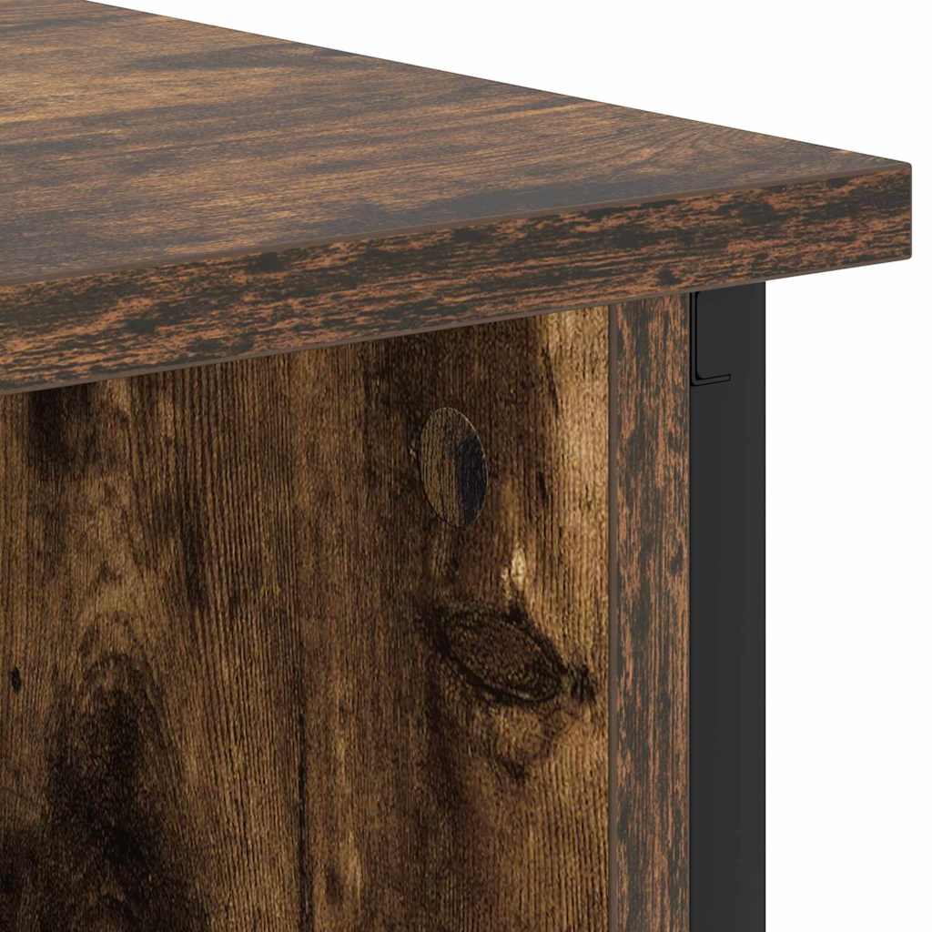 Bedside Cabinet Smoked oak 38 x 31 x 61 cm Engineered wood