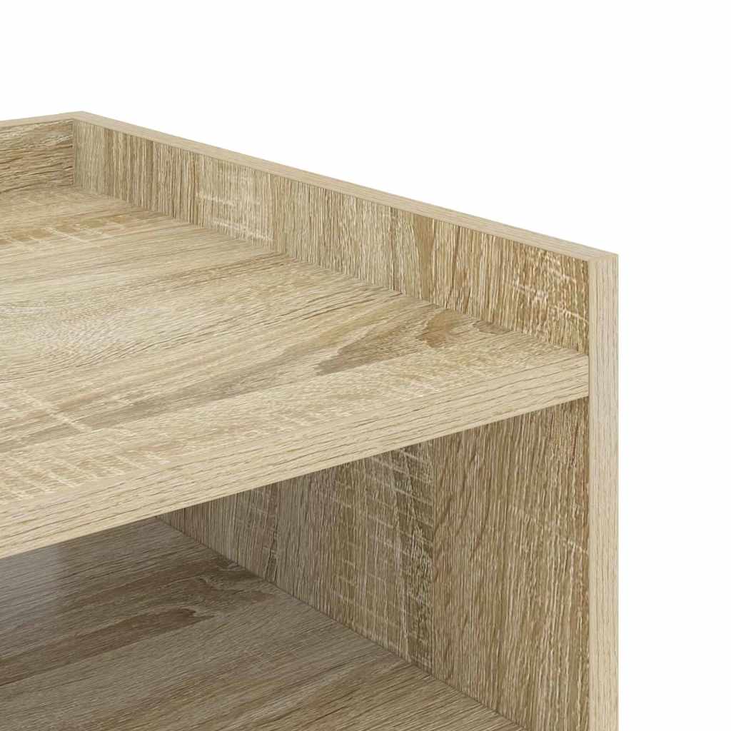Bedside Table 2 pcs Sonoma oak 40 x 40 x 61 cm Engineered wood