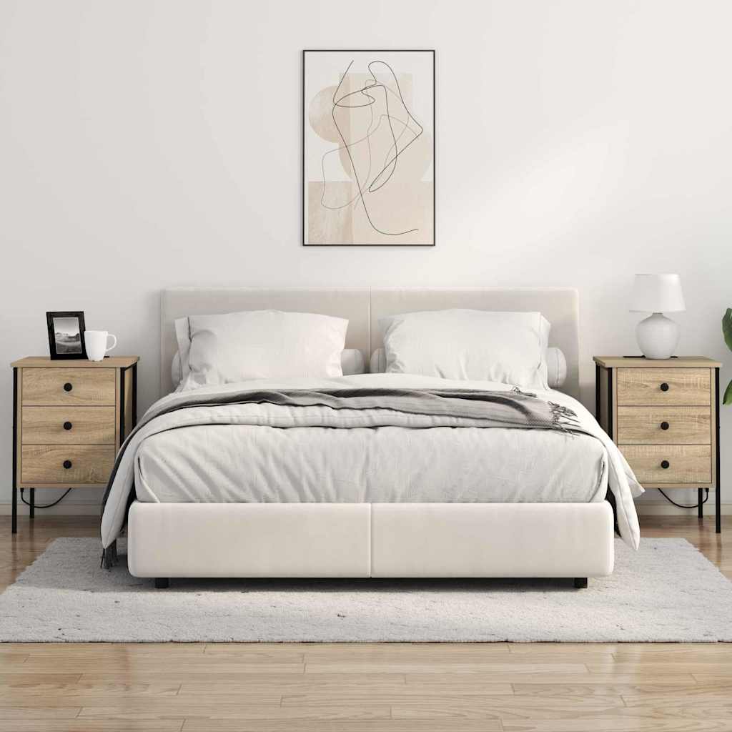 Bedside Cabinet Sonoma oak 42 x 41 x 61 cm Engineered wood