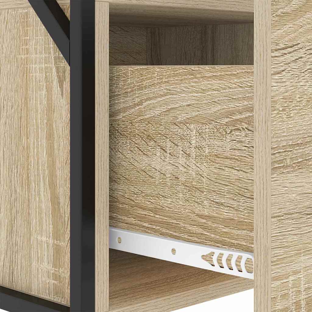 Bedside Cabinet Sonoma oak 40 x 31 x 60 cm Engineered wood