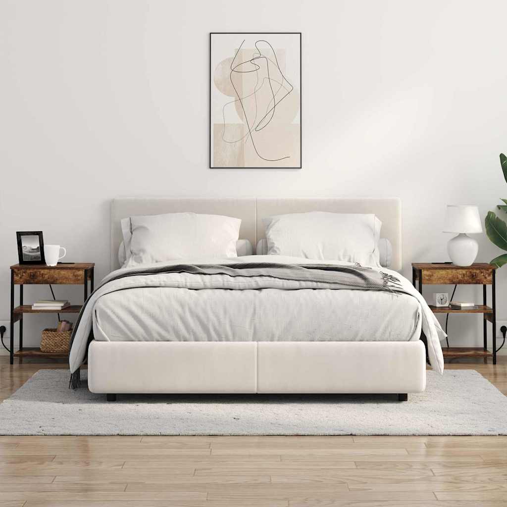 Bedside Cabinet 2 pcs Smoked oak Engineered wood