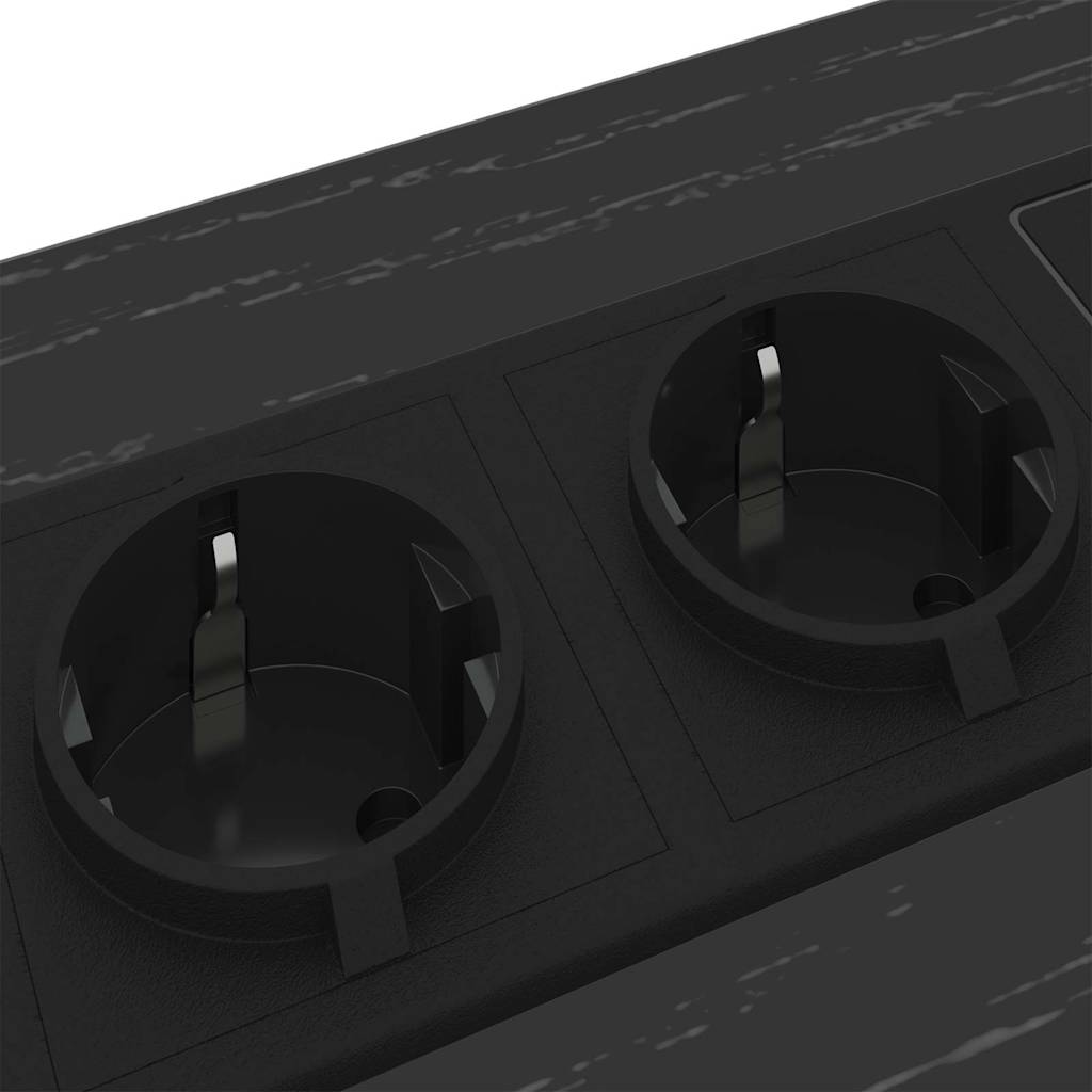 Bedside Cabinet Black oak 41.5 x 40.5 x 55 cm Engineered wood