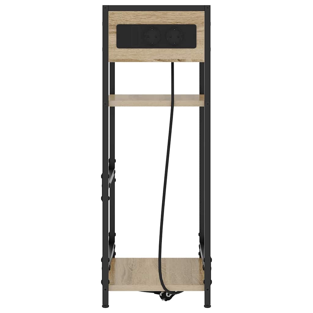 Bedside Cabinet Sonoma oak 40 x 27 x 76 cm Engineered wood