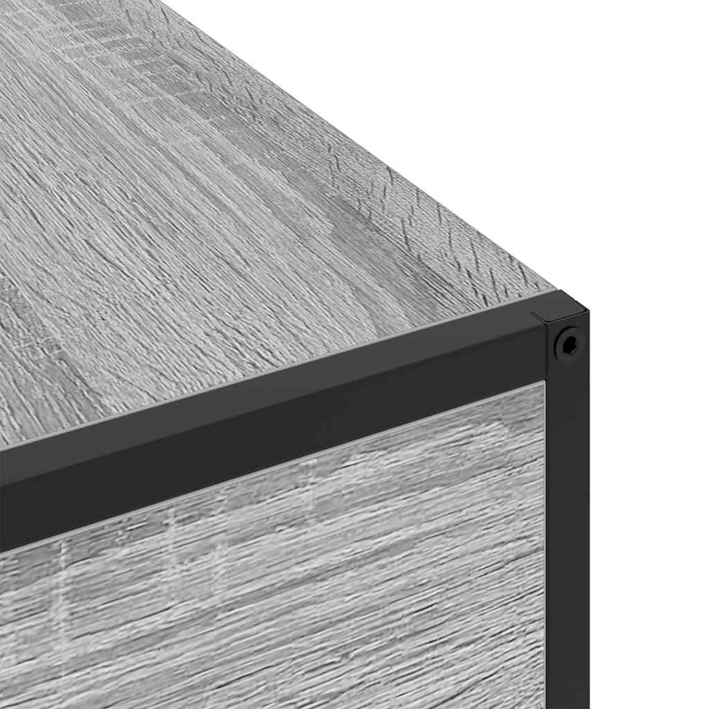 Bedside Cabinet Grey sonoma 40 x 27 x 76 cm Engineered wood
