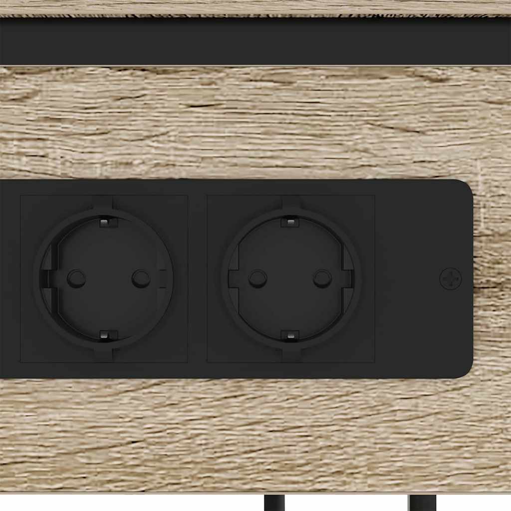 Bedside Cabinet Sonoma oak 41 x 28 x 76 cm Engineered wood