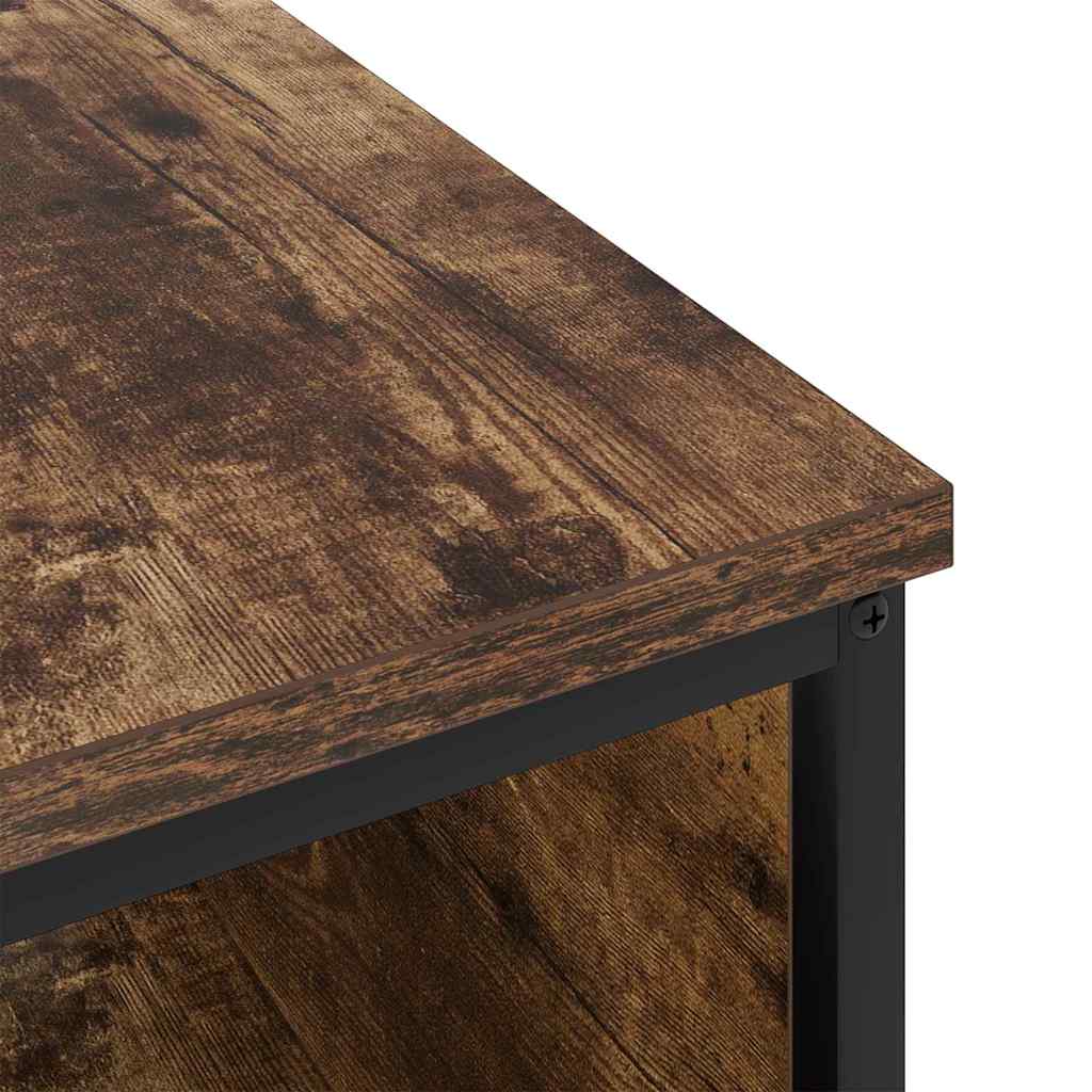 Bedside Cabinet Smoked oak 41 x 28 x 76 cm Engineered wood