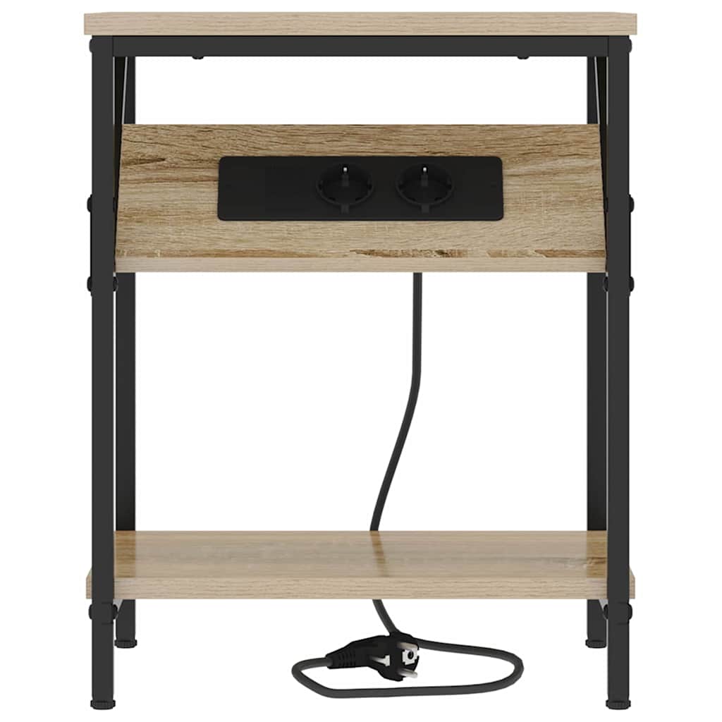 Bedside Table Sonoma oak 38 x 30 x 48 cm Engineered wood