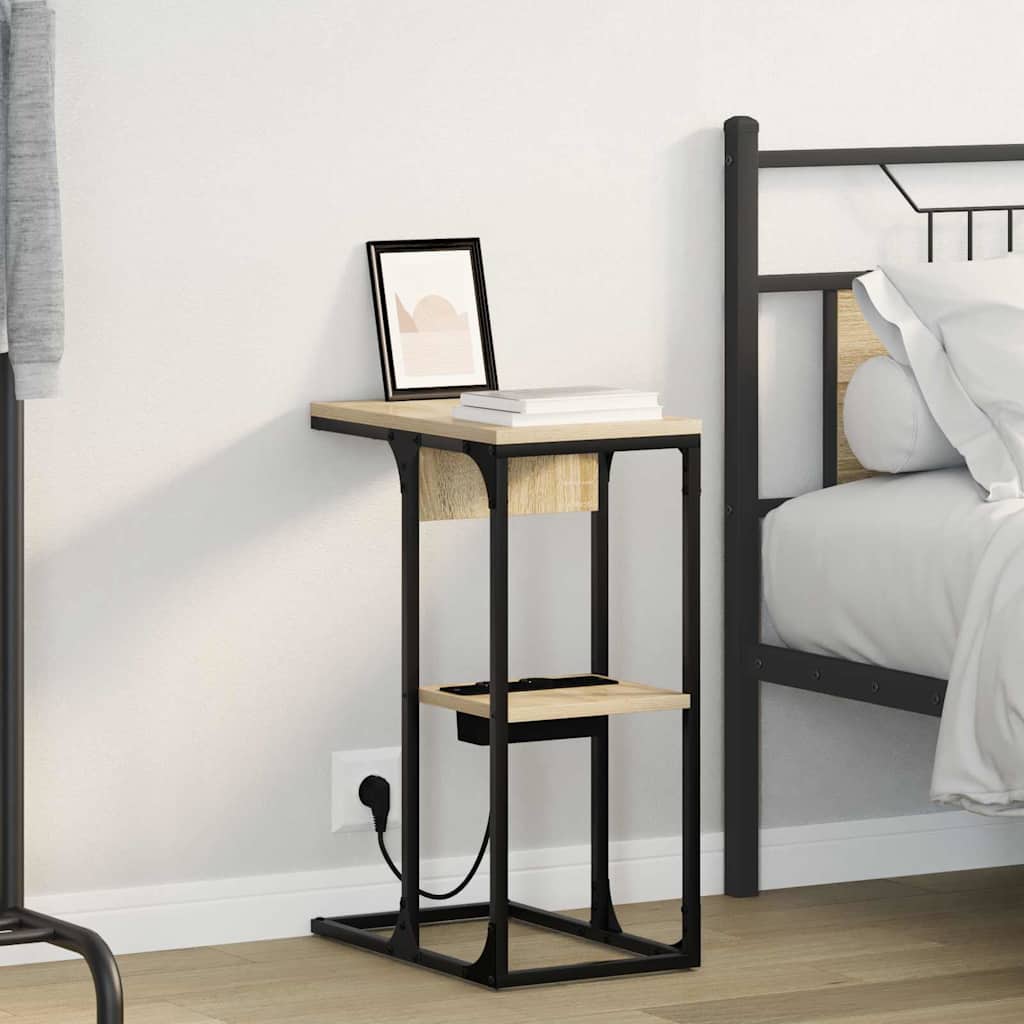 Bedside Table Sonoma oak 41.5 x 26 x 60.5 cm Engineered wood