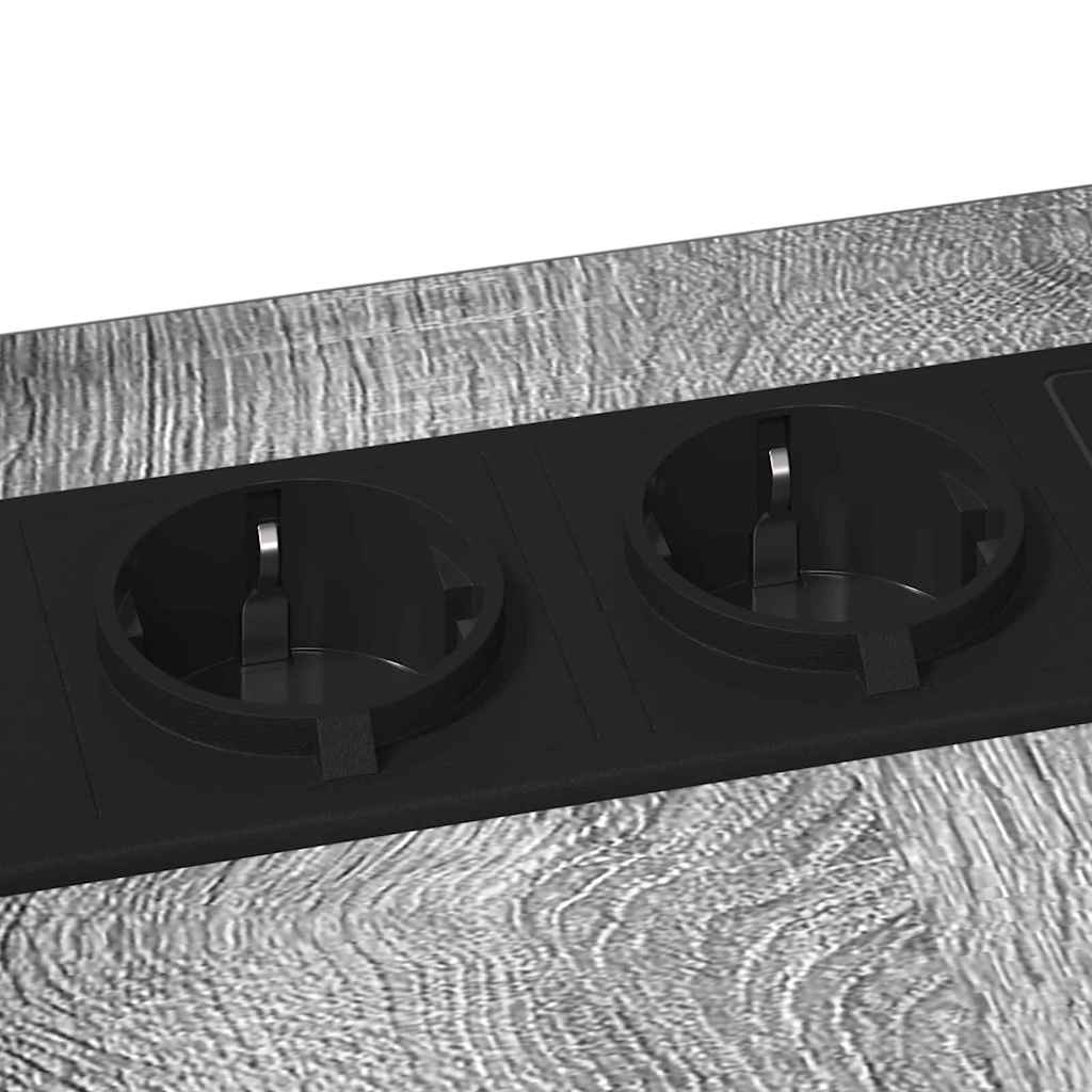 Bedside Table Grey sonoma 41.5 x 26 x 60.5 cm Engineered wood