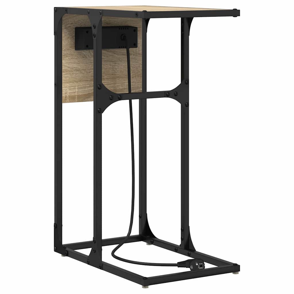 Bedside Table Sonoma oak Engineered wood