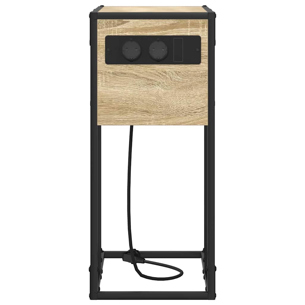 Bedside Table Sonoma oak Engineered wood