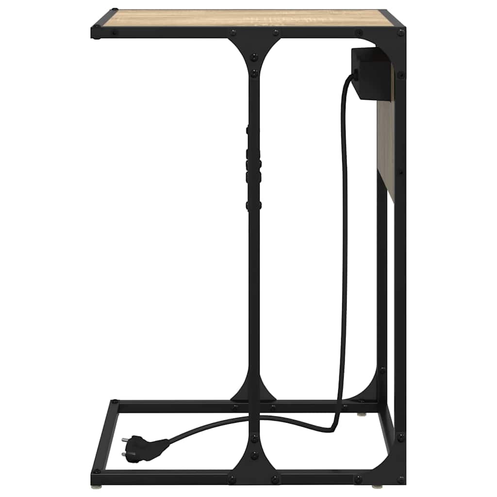 Bedside Table Sonoma oak Engineered wood