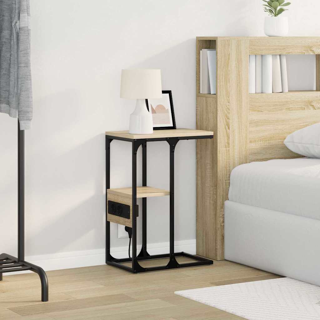 Bedside Cabinet Sonoma oak 41.5 x 26 x 60.5 cm Engineered wood
