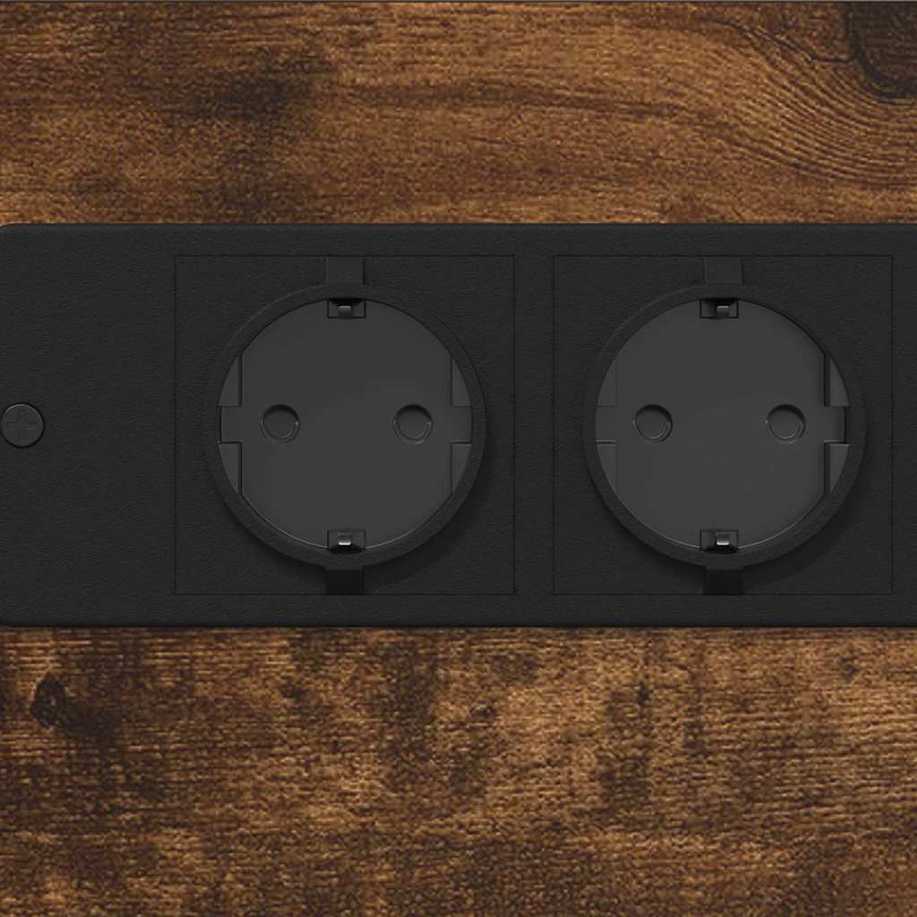 Bedside Cabinet Smoked oak 41.5 x 26 x 60.5 cm Engineered wood