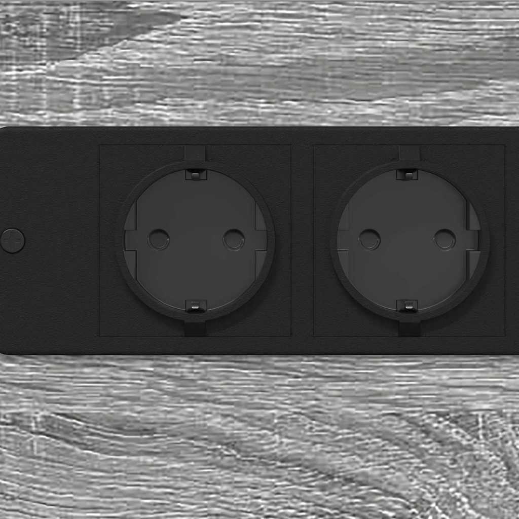 Bedside Cabinet Grey sonoma 41.5 x 26 x 60.5 cm Engineered wood