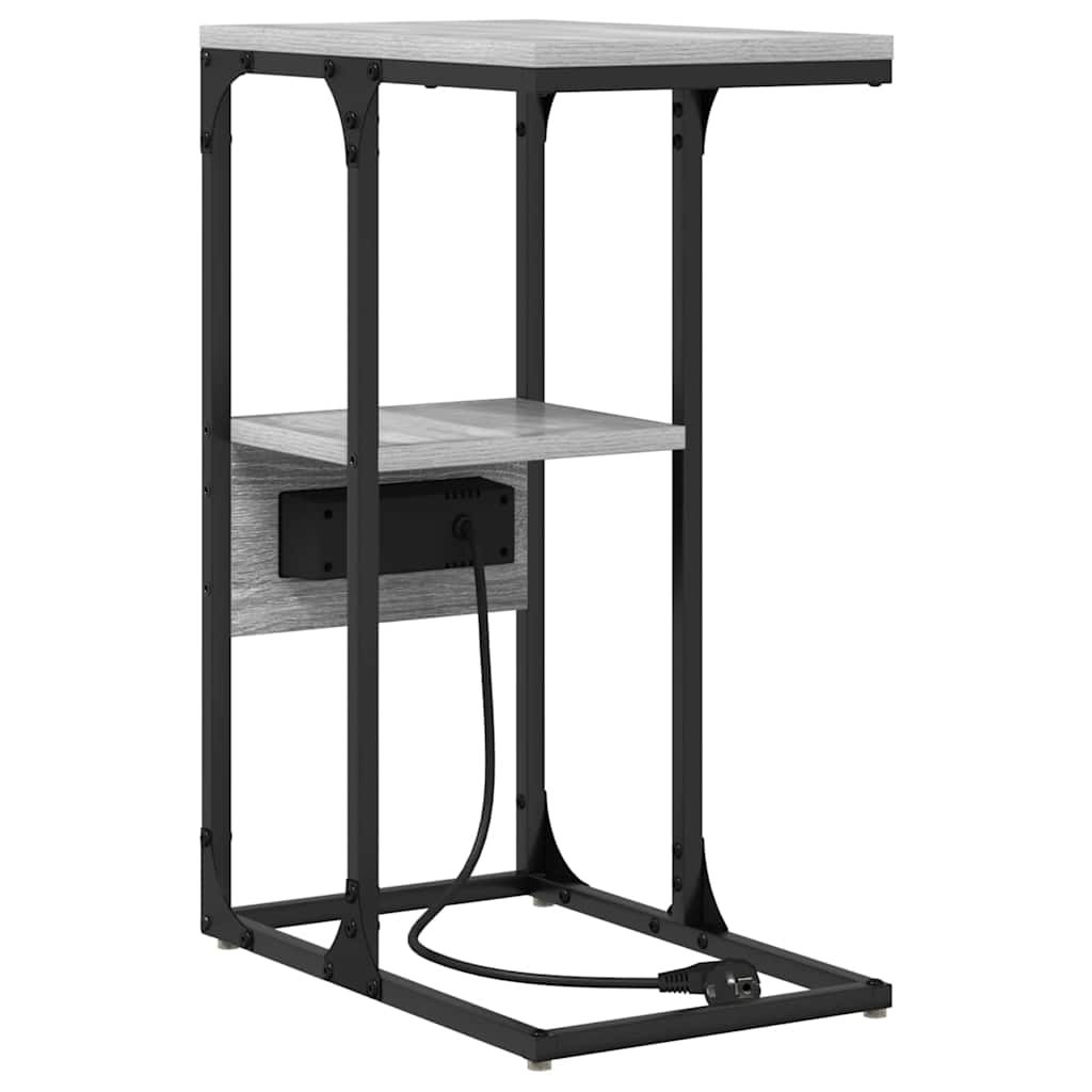 Bedside Cabinet Grey sonoma 41.5 x 26 x 60.5 cm Engineered wood