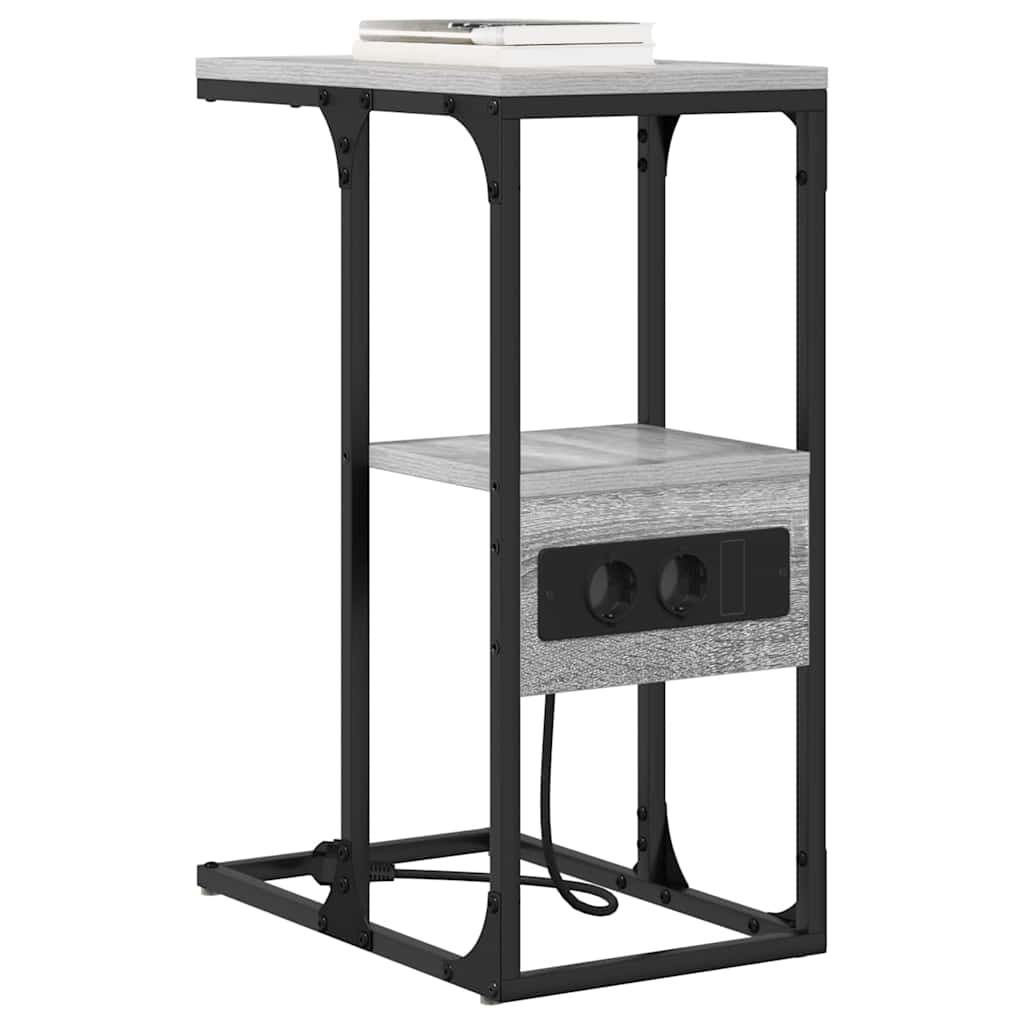 Bedside Cabinet Grey sonoma 41.5 x 26 x 60.5 cm Engineered wood