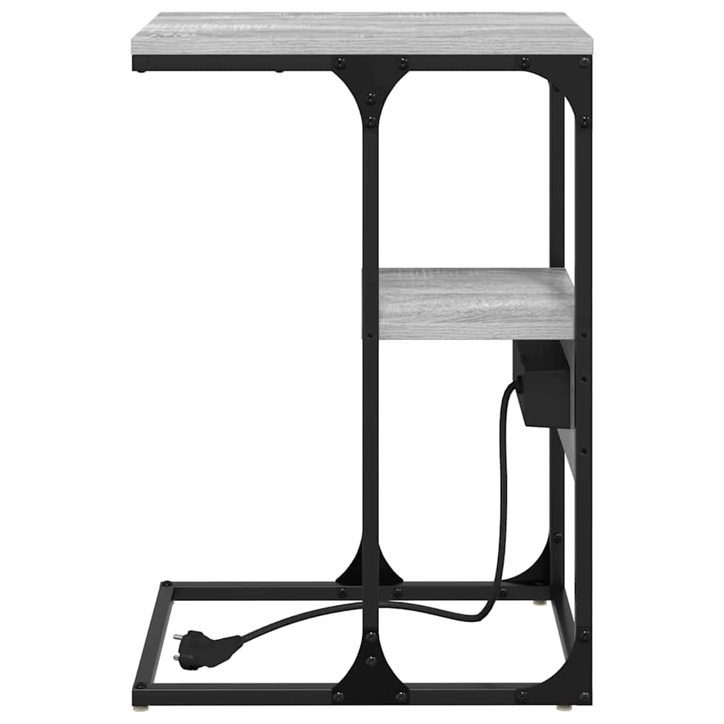 Bedside Cabinet Grey sonoma 41.5 x 26 x 60.5 cm Engineered wood