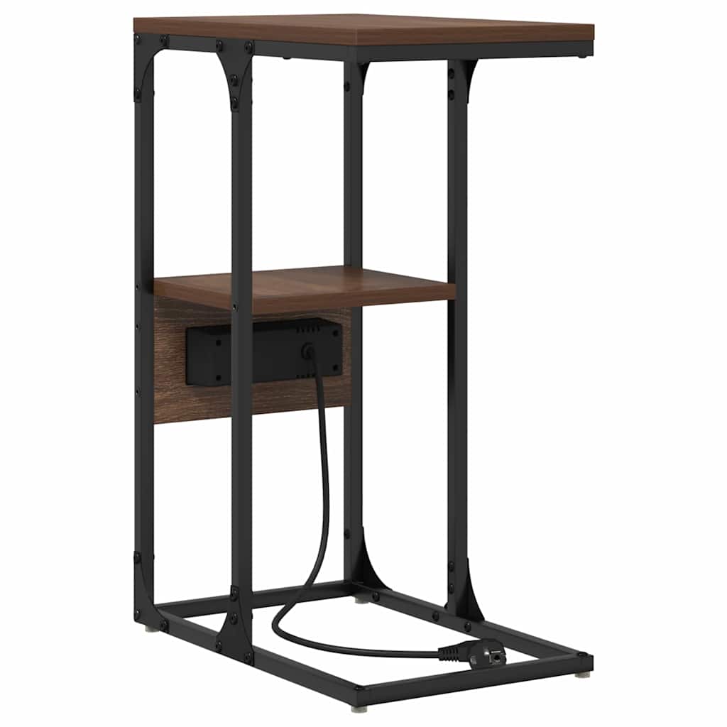 Bedside Cabinet Brown oak 41.5 x 26 x 60.5 cm Engineered wood