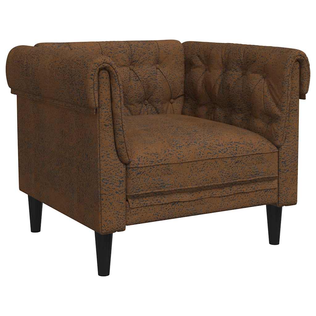 Chesterfield Sofa Chair Other Brown 78.5 x 74.5 x 74.5 cm