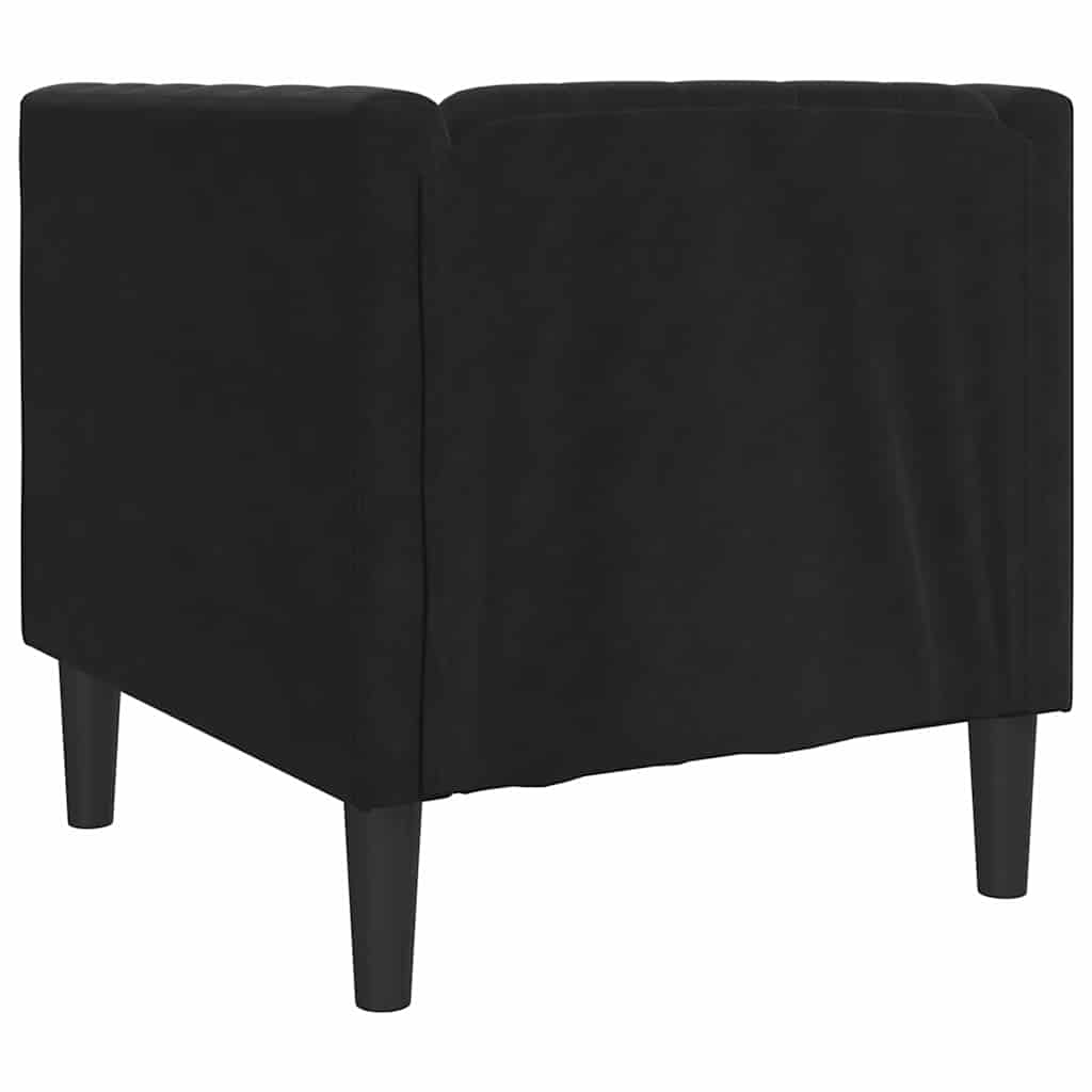 Chesterfield Sofa Chair Other Black 71 x 74.5 x 70.5 cm Velvet