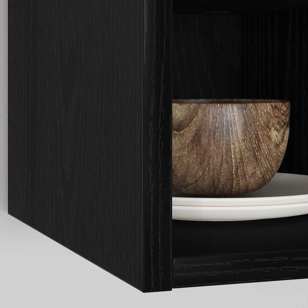 Hanging Cabinet with Shelf Riga Black oak 20 x 29.5 x 60 cm