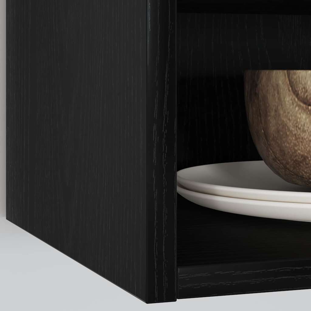 Hanging Cabinet with Shelf Riga Black oak 40 x 29.5 x 60 cm