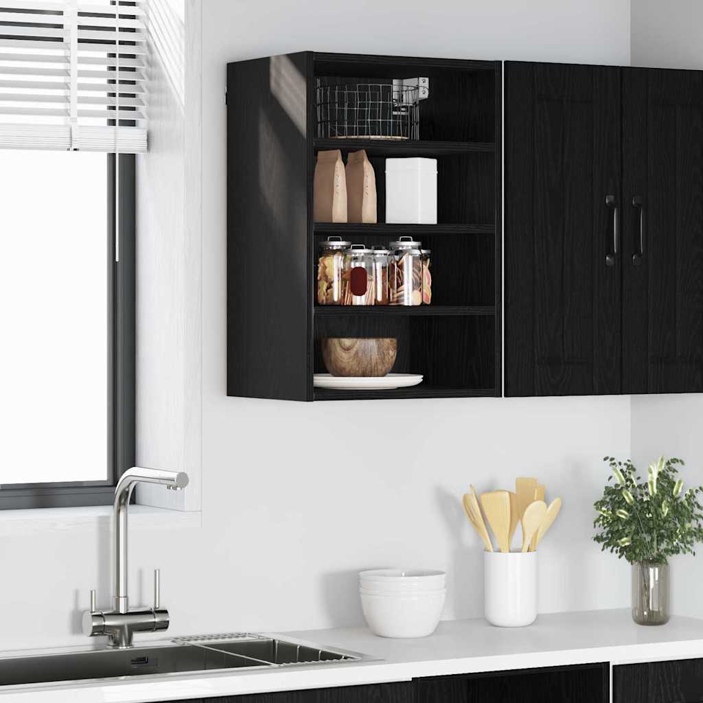 Hanging Cabinet with Shelf Riga Black oak 40 x 29.5 x 60 cm